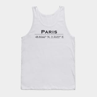 Paris coordinate Tank Top